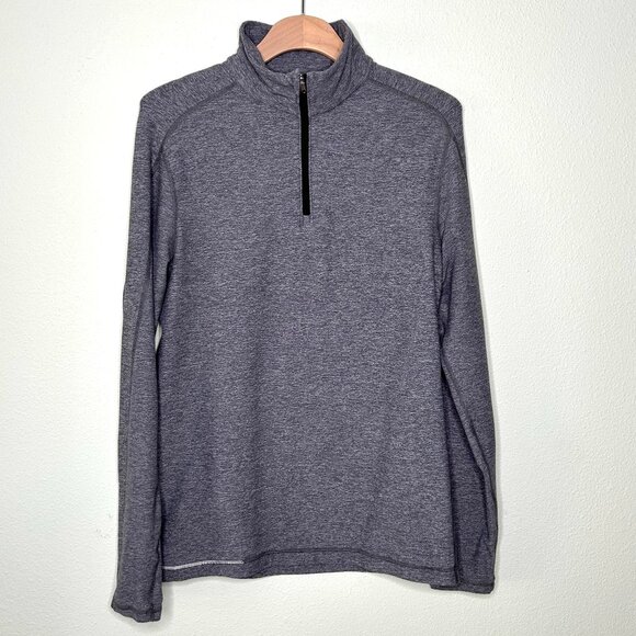 Lululemon Surge Warm 1/2 Zip *Silver Heathered Dark Slate Size M / L - Picture 14 of 14